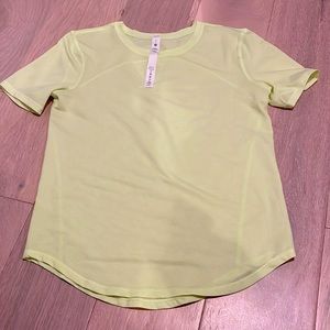 Lululemon neon yellow shirt